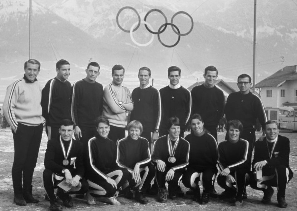 US Olympic Team at Innsbruck, 1964